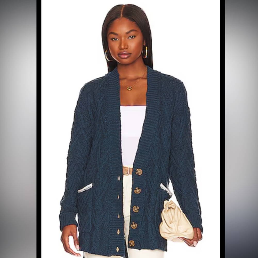 Free People Montana Cable Knit Cardigan